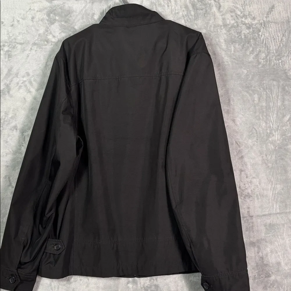 Banana Republic Black Full Zip Snap Neck Closure Jacket Size XL